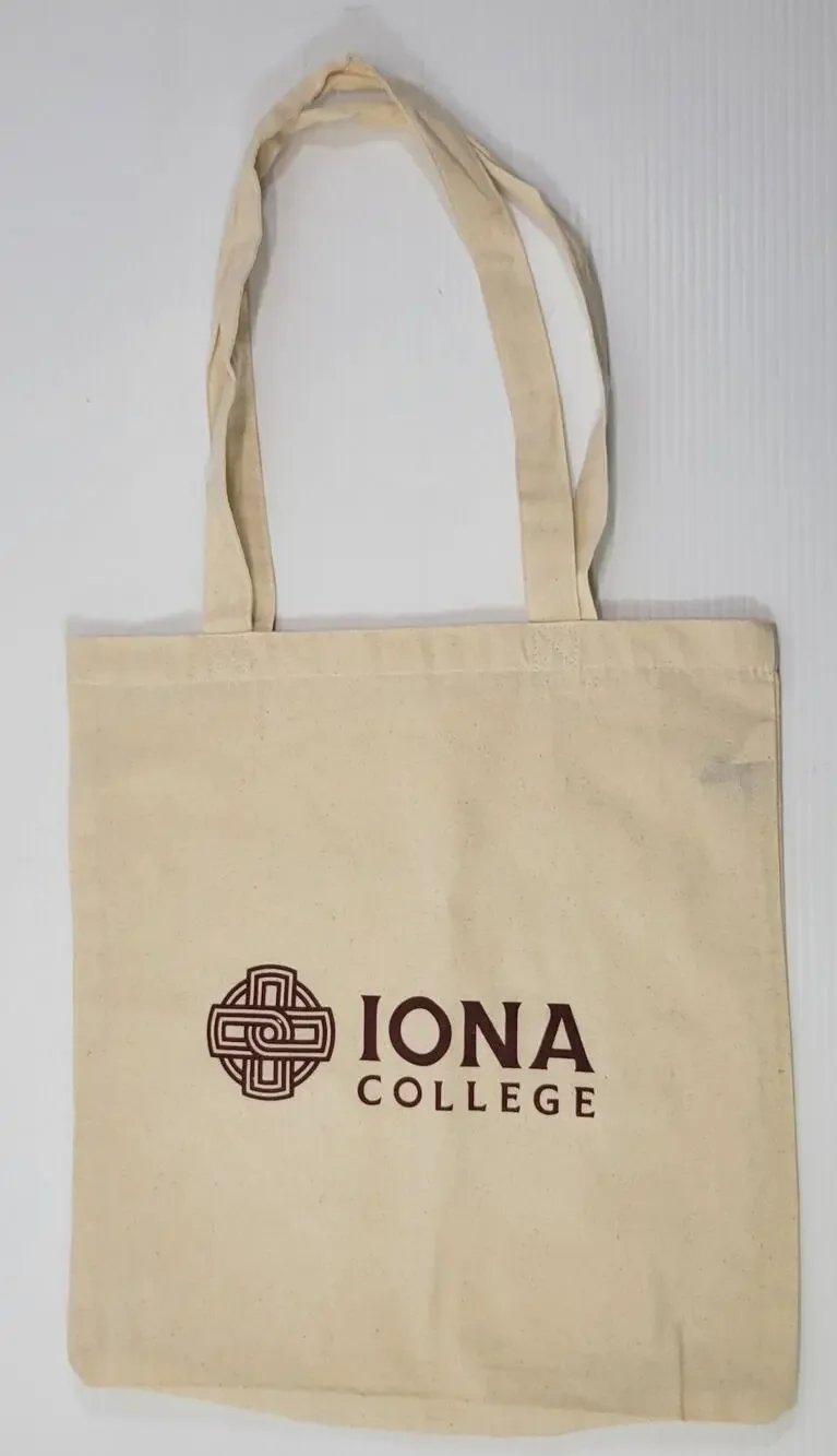 II) Iona College Promotional Lightweight Canvas Tote Bag Leed's 15